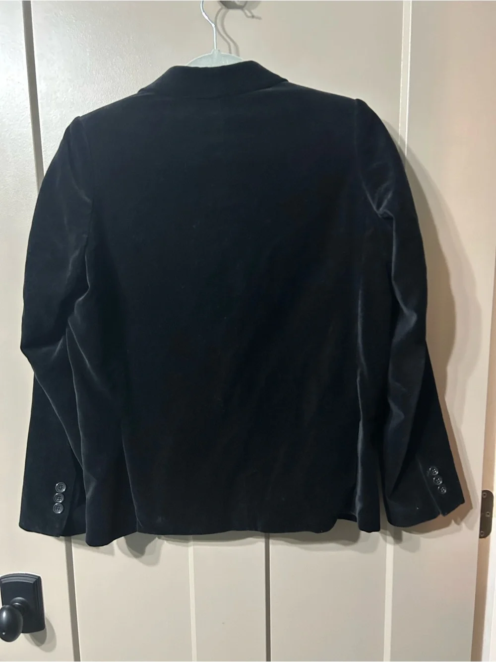 The Children's Place Black Velvet Sport Coat Blazer cotton